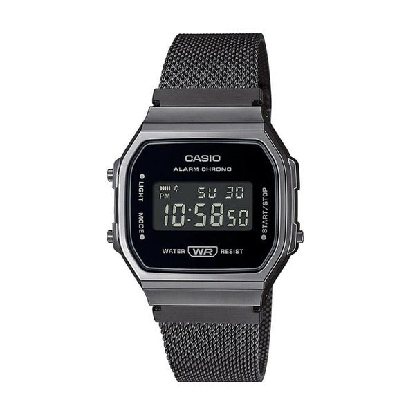 Casio A168WEMB-1B Universal Square Metal Retro Watch