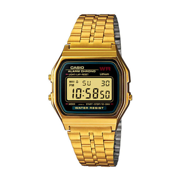 Casio A159WGEA-1 Square Retro Metal Watch