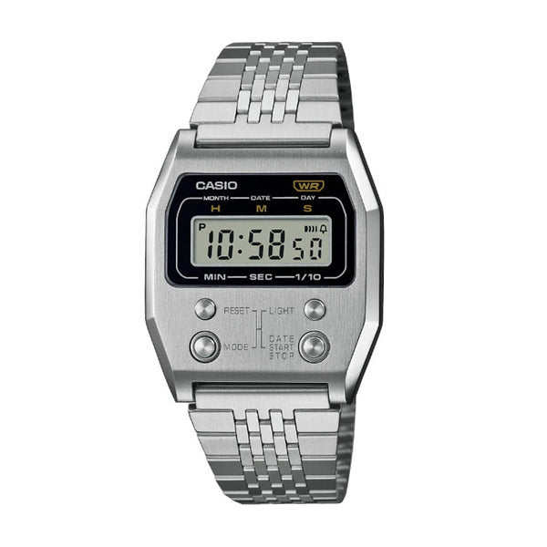 Casio A1100D-1 Universal Square Metal Retro Watch