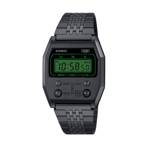 Casio A1100B-1 Common Rectangular Metal Watch