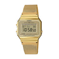 Casio A700WMG-9A Common Square Metal Wrist Watch