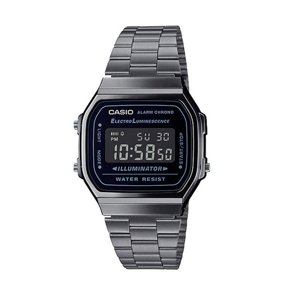 Casio A168WGG-1B Universal Square Metal Digital Watch