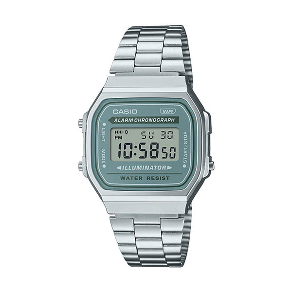 CASIO A168WA-3A Universal Square Metal Wrist Watch