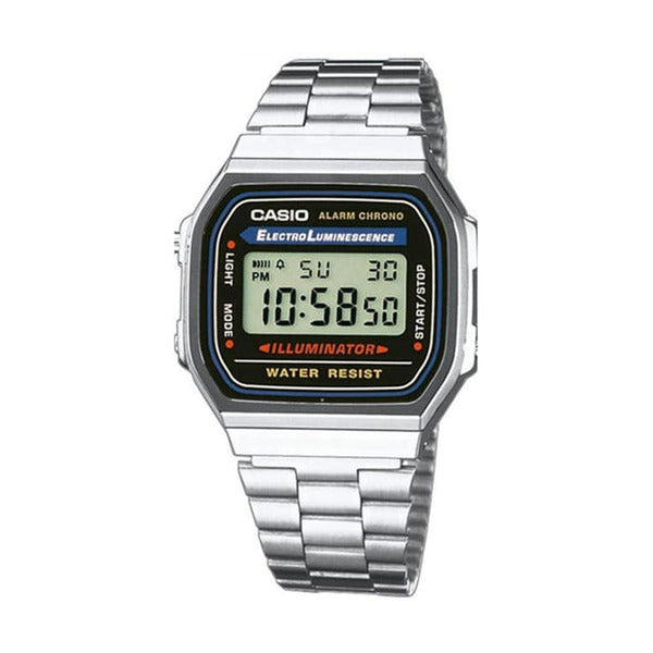 Casio A168WA-1 Universal Square Metal Wristwatch