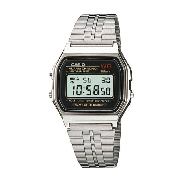 Casio A159W-N1 Universal Square Vintage Metal Watch