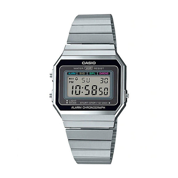 Casio A700W-1A Universal Square Metal Wristwatch