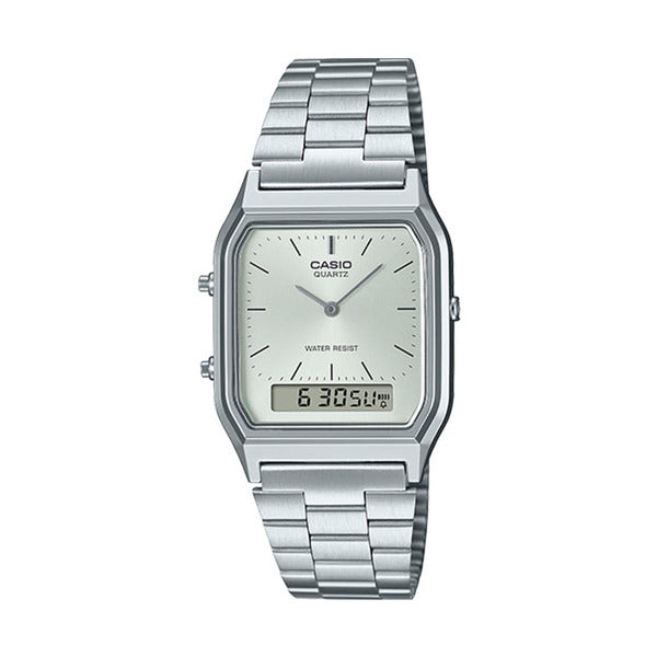 Casio AQ-230A-7A Universal Square Metal Wristwatch