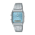 Casio AQ-230A-2A1 Unisex Square Metal Wristwatch