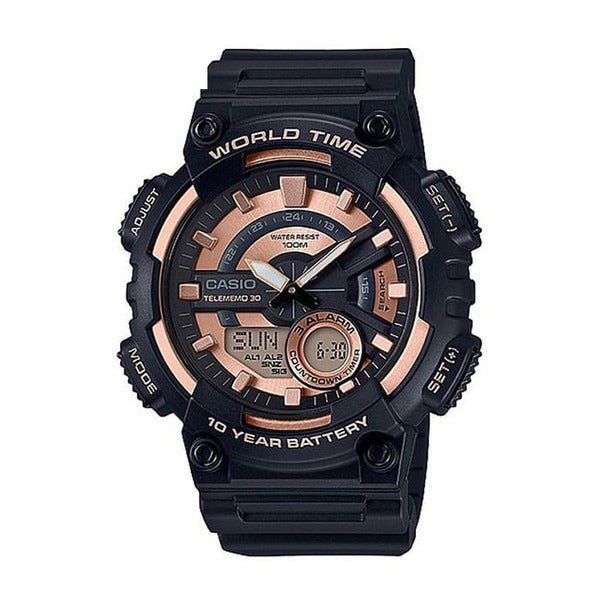 Casio AEQ-110W-1A3 Men's Sports Military Watch