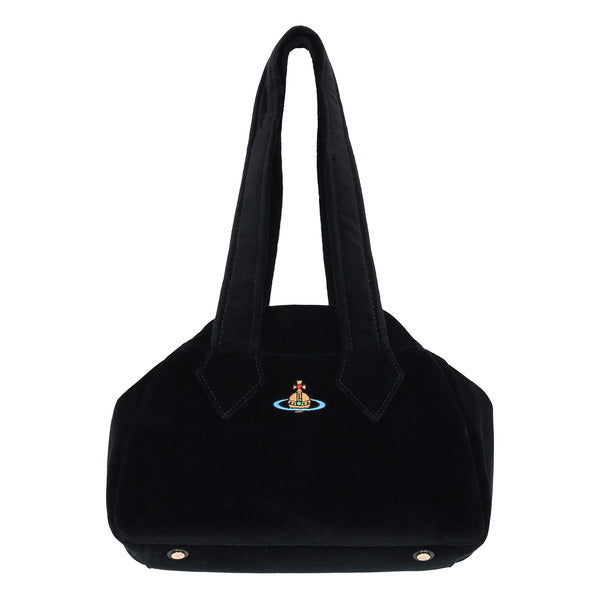 Vivienne Westwood Archive Yasmine Velvet Black Women's Tote Bag 4702000CW W00ZL N401