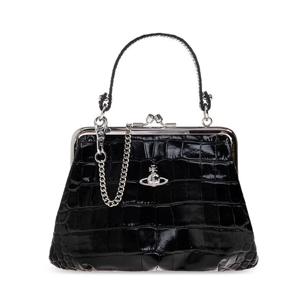 26SS VivianWestwood Grenny Frame Black Women's Tote Bag 4B010007W L0098 N401