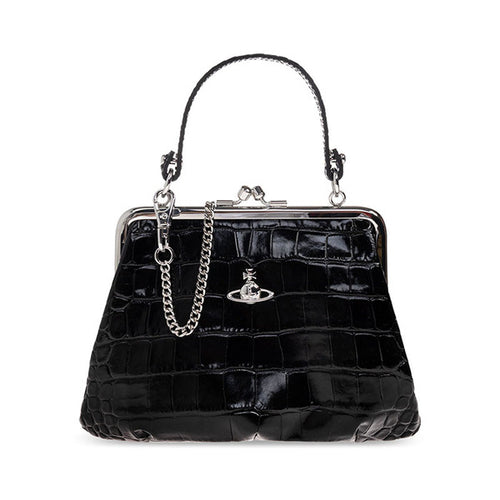 26SS VivianWestwood Grenny Frame Black Women's Tote Bag 4B010007W L0098 N401