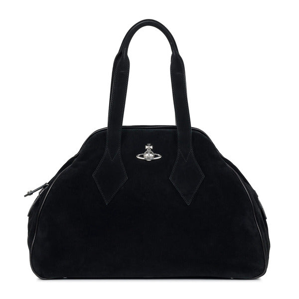 VivienneWestwood Jasmine Suede Large Black Women's Tote Bag 4701000GW L007E N401