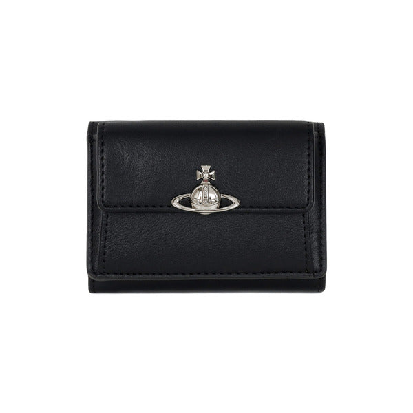 26SS VivienneWestwood ORB Small Flap Black Women's Clutch 5115002TW S0026 N401