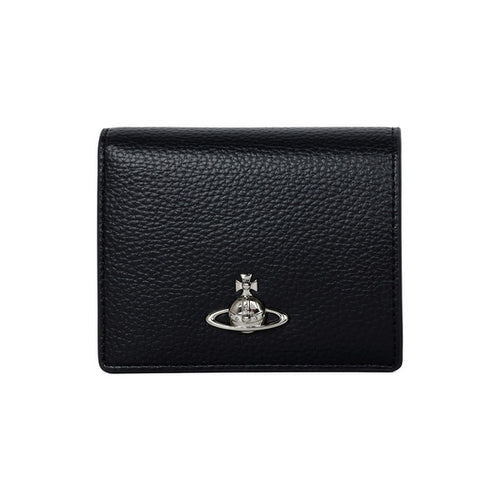 26SS Vivienne Westwood ORB Grain Black Women's Bicycle Wallet 51150030W S000D N403