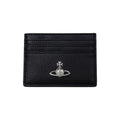VivianWestwood ORB Grain Black Women's Card Wallet 54030004W S000D N403