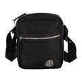 Stone Island logo patch black men's crossbody K2S15 S0251 V0029