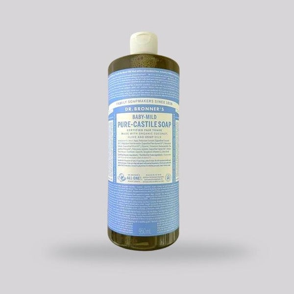 KATYALPHASHOPPING Dr.BRONNER'S Castile Soap Baby 950ml+60ml+60ml Pump Set