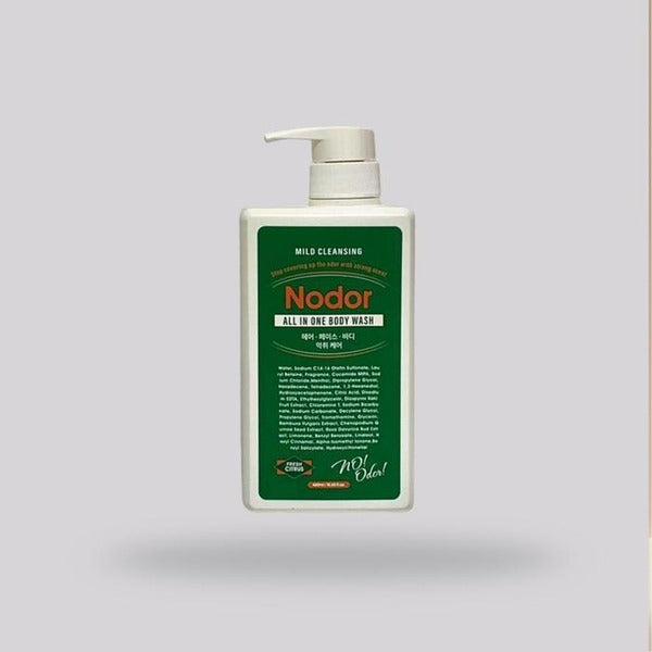 KatyAlphaShop [Nodour] Nodour All-in-One Body Wash Odor Removal Body Cleanser 460ml x 2