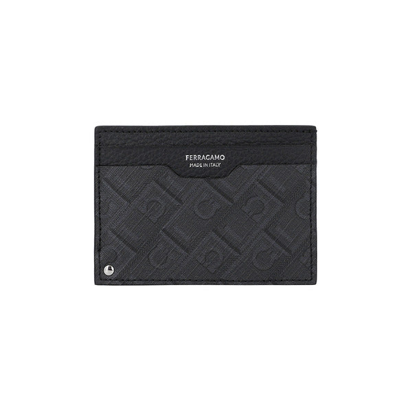 Ferragamo 661585 780332 Giancini Monogram card wallet