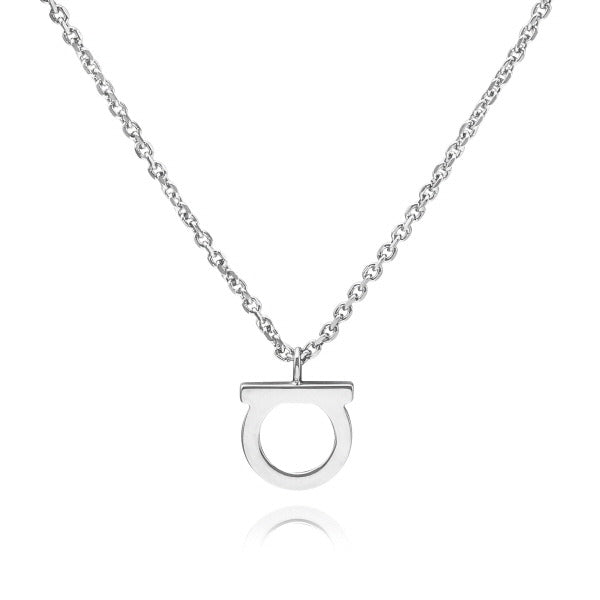 Ferragamo 76 0133 0696659 (760133 696659) pendant necklace in silver