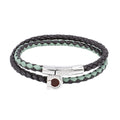 Perfume 77 0404 0791270 Ganccini Two Tone Braid Large Leather Bracelet