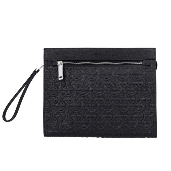 Ferragamo 24 1482 0769481 Intagliato Embossed Clutch Bag