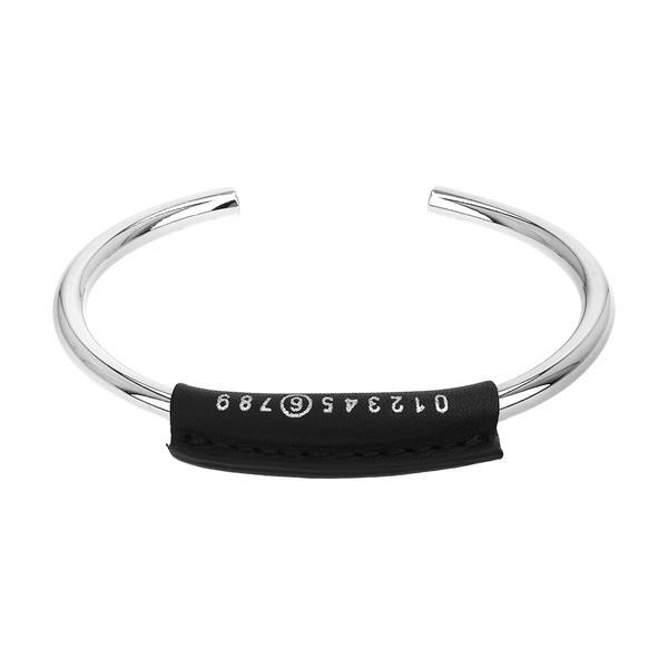 Maison Margiela SM6UY0074 P6631 964 MM6 numbered logo cuff bracelet