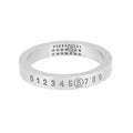 Maison Margiela SM6UQ0059 P6469 968 MM6 engraving numbering logo 3mm ring
