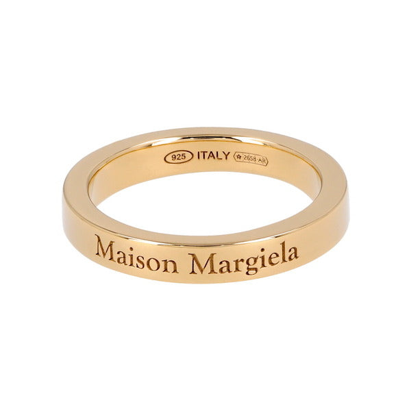Maison Margiela SM1UQ0122 P8865 202 Engraved Logo 3mm Silver Ring