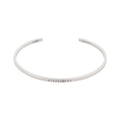 Maison Margiela SM7UY0054 SV0310 968 MM6 engraving numbering logo cuff 3mm bracelet