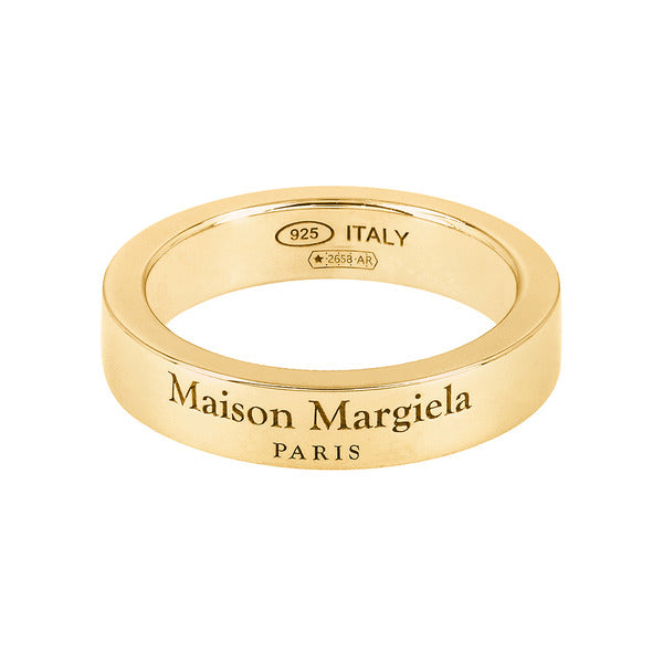 Maison Margiela SM1UQ0123 P8865 202 engraved logo 4mm silver ring