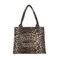 Ganni A5807 943 Leopard Print Easy Large Tote Bag