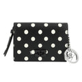 Ganni B3010009 099 dot print logo bow flap card wallet