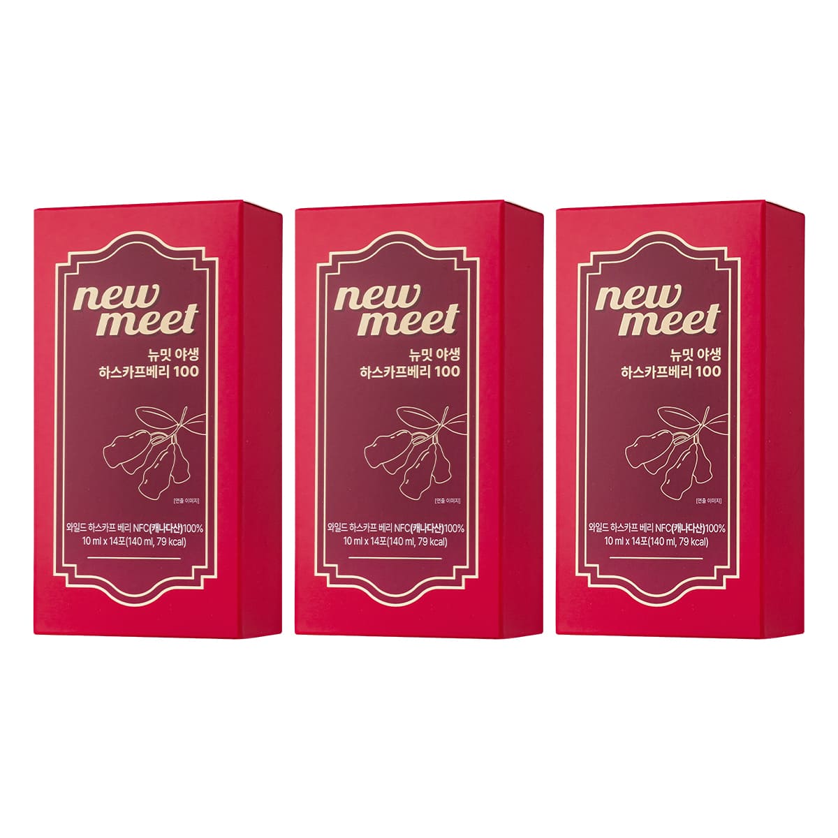 Newmeet Wild Haskapberry NFC Juice 3 Boxes (42 Packs)
