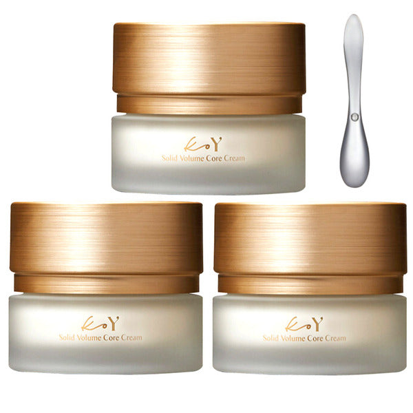 KOY Solid Volume Core Cream 50ml x3 + Spatula 1piece