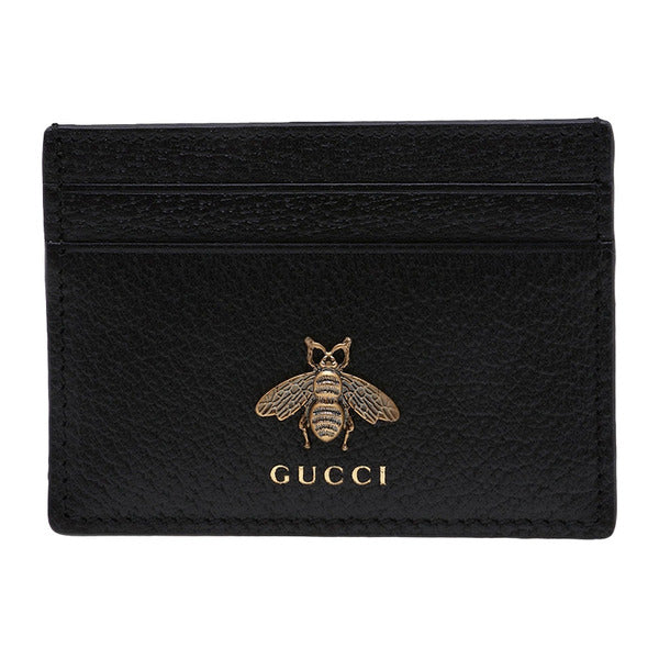 Gucci Animal Leathers Bee Card Wallet 523685 DJ20T 1000