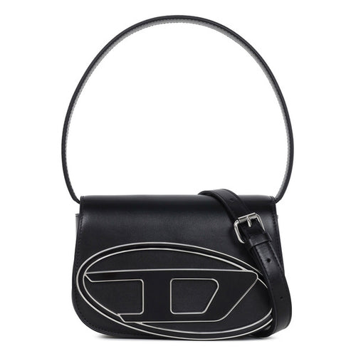 26SS Diesel 1DR Iconic Black Women's Shoulder Bag X08396 PR818 T8013
