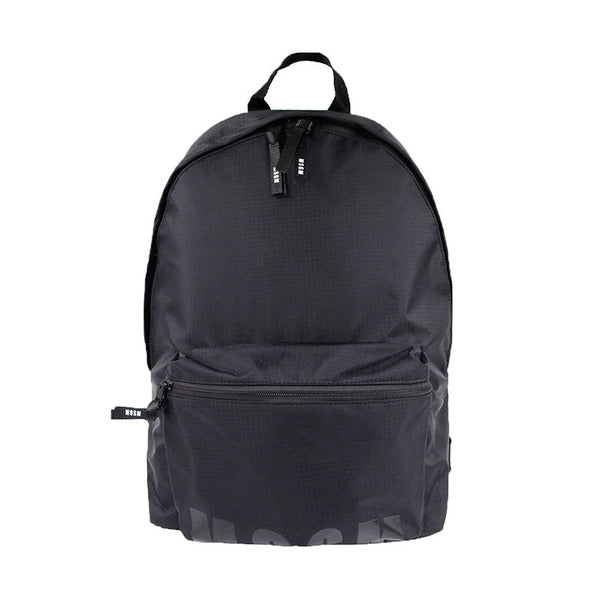 MSGM Logo Print Black Unisex Backpack 3540MZ38 654 99