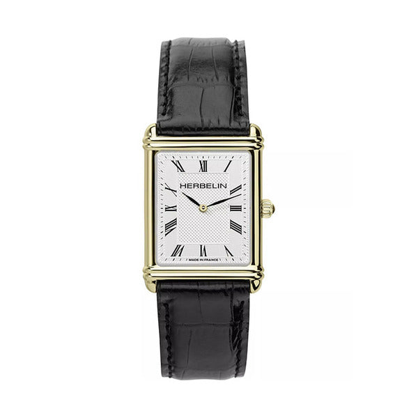 Michelcablon 17468P08 Art Deco Men's Leather Watch
