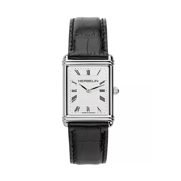 Michel Blanc 17468AP08 Art Deco Men's Leather Watch