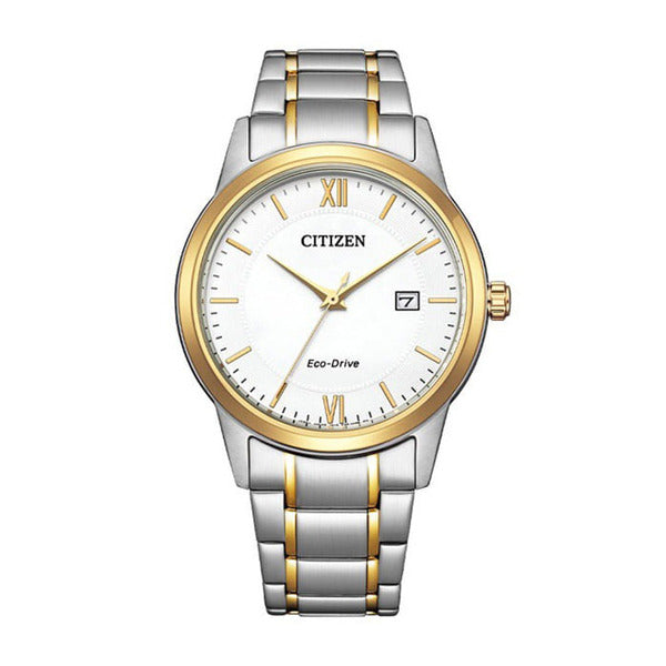 Citysonian AW1786-88A Classic Eco Drive Men's Two-Tone Metal Watch