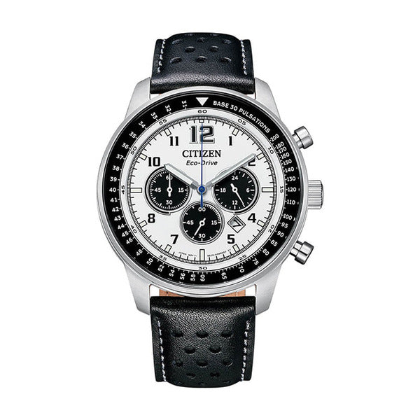 Citizen CA4500-32A Chronograph Eco-Drive Men's Leather Watch