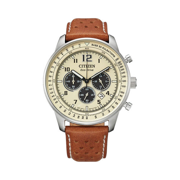 Citizen CA4500-16X Eco-Drive Chronograph Men's Leather Watch