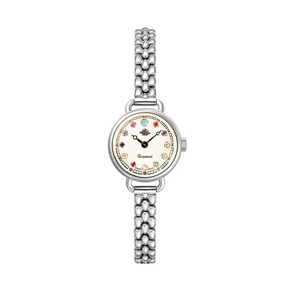 Rosemont RS45-03MT Hybrid Tea Rose Round Women's Metal Wristwatch