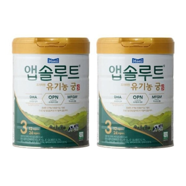KTR Alpha Shopping Maeil Dairy Absolute Organic Goong Stage 3 800g x 2