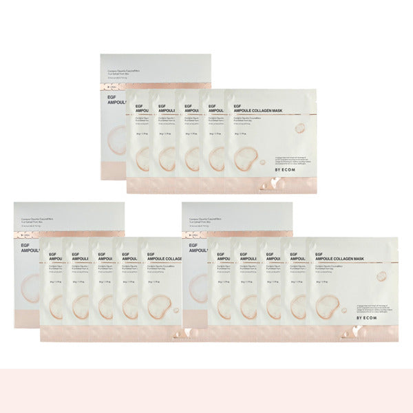BioAlcom Collagen Mask Mask Pack EGF 3 boxes (15 sheets)