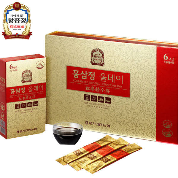 Poonggi Ginseng Red Ginseng Jeong Allday (10ml/30 packs)