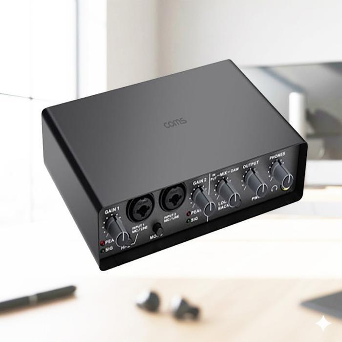 Coms 3D Spatial Sound Recording Stereo 2-Channel Audio Interface (44107272)