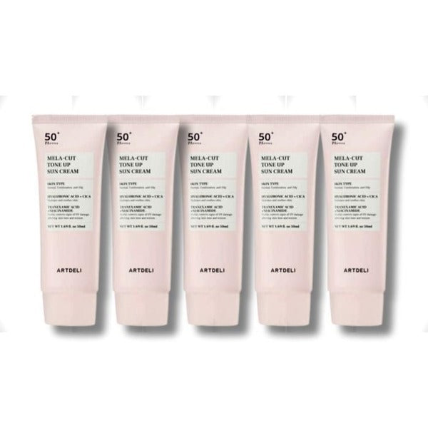 KatyAlphaShoing BeautyNara ArtDelley Melacut Suncream Tone-Up 50ml x 5